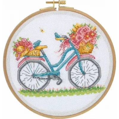 Tuva Cross Stitch Kit With Wooden Hoop CCS01